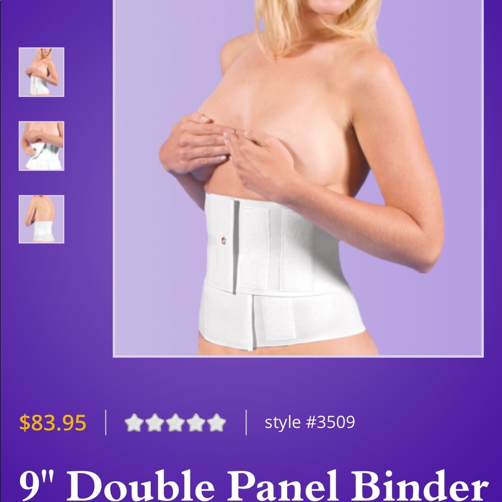 Two- 9” Double Binders for Abdominal procedures